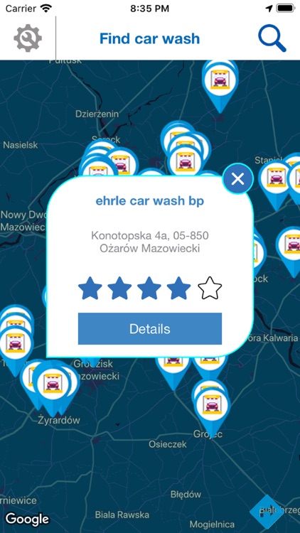 Car Wash Finder App