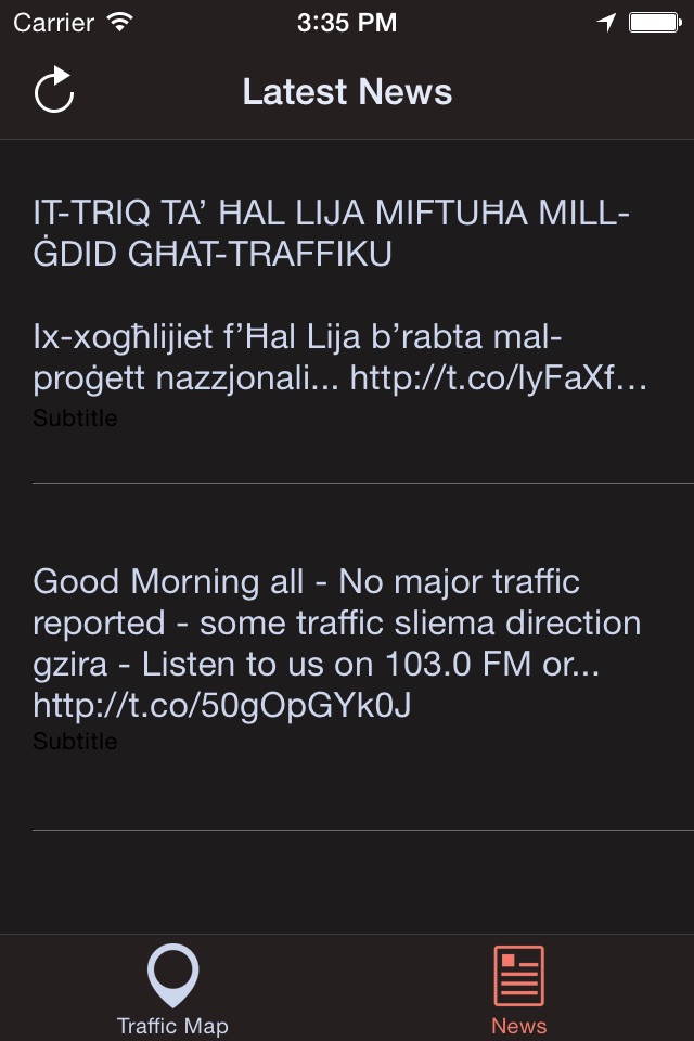 Maltese Roads Traffic Updates screenshot 3