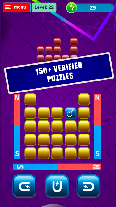 Magnetic Blocks, logic puzzle screenshot 3
