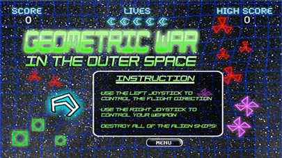How to cancel & delete Geometric War In The Outer Space from iphone & ipad 2