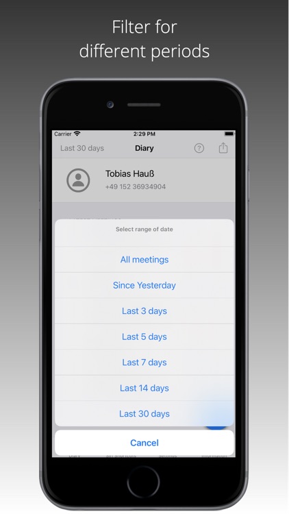 Contact Diary - Meetings Log screenshot-7