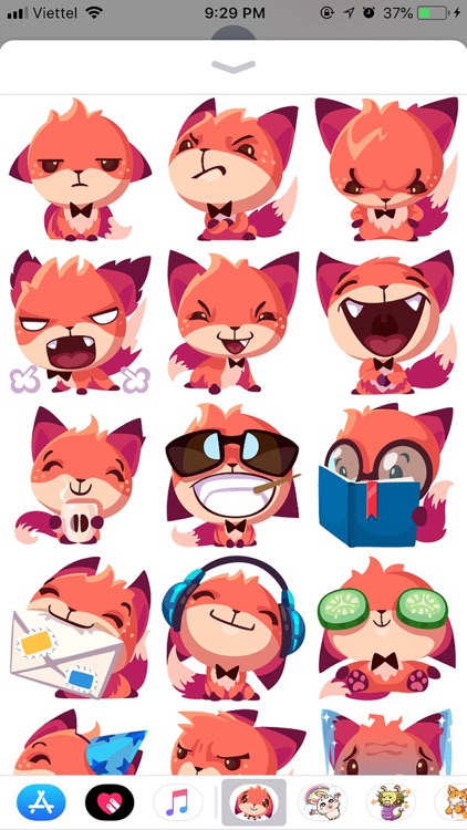 Fox Cute Pun Funny Stickers