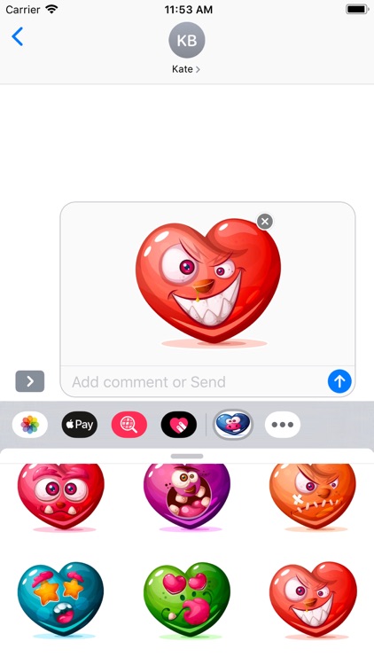 Dirty Hearts Stickers Pack screenshot-6
