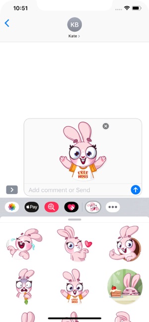 Jill Rabbit Stickers Pack(圖3)-速報App