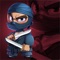 In the game, you need to control the ninja to jump up and avoid the blades encountered