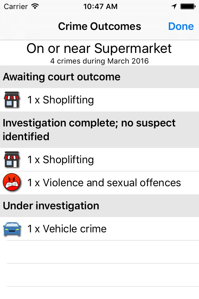 Crime Search screenshot 2