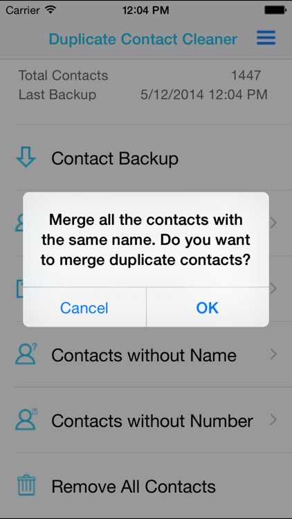Duplicate Contact Cleaner screenshot-3