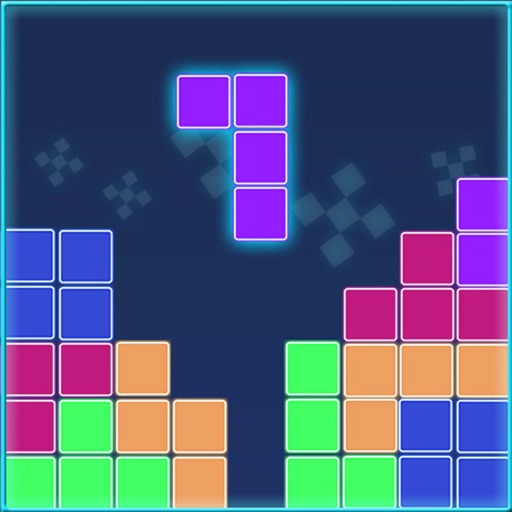 Block Puzzle Classic Glow Icon