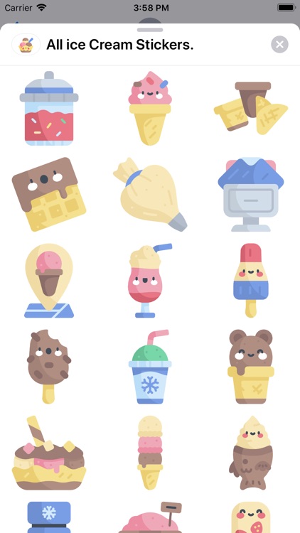 All ice Cream Stickers.