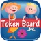 Token Board is a customizable tool  for kids to track goals and earn rewards