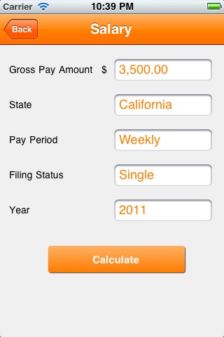 Paycheck Calc screenshot 2