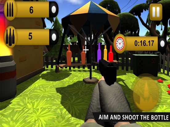 bottle target shooting game