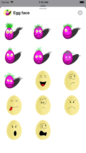 Egg On Your Face Stickers