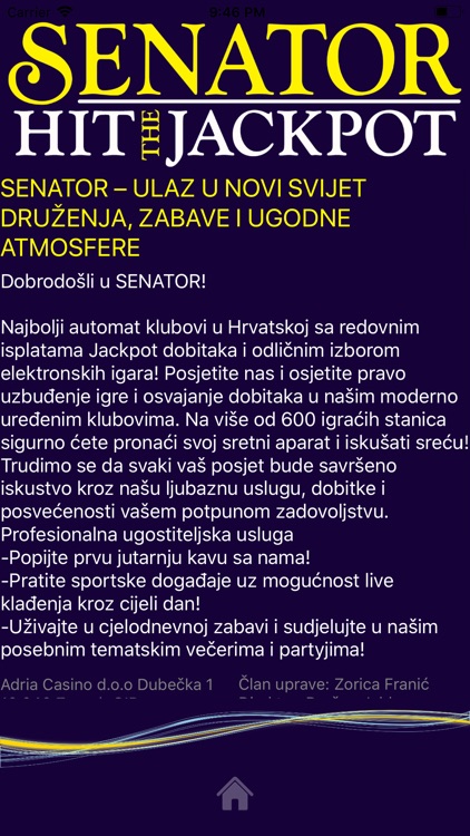 Senator Hit The Jackpot