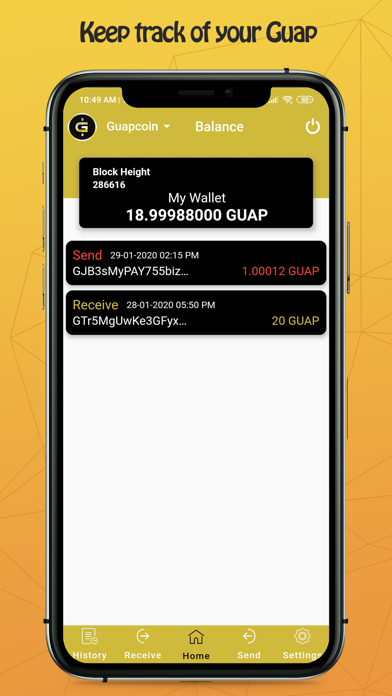 Guapcoin Official Wallet screenshot 4