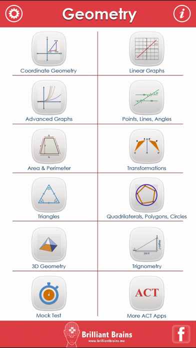 How to cancel & delete ACT Math : Geometry from iphone & ipad 1