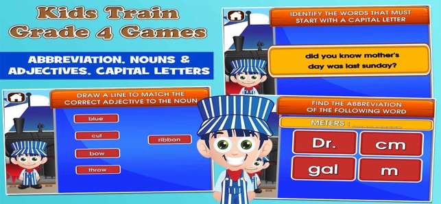 Kids Trains Fourth Grade Games(圖2)-速報App