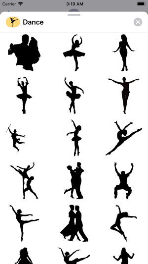 Dance Silhouette Stickers(圖4)-速報App