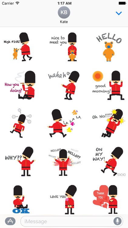 Queen's Guard Emoji Sticker