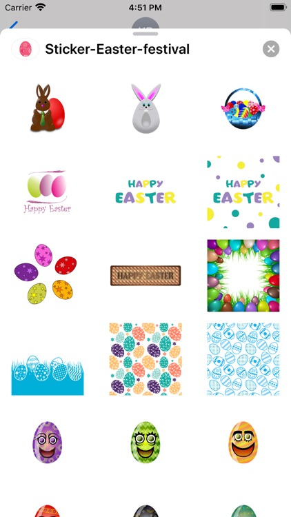 Sticker Easter festival