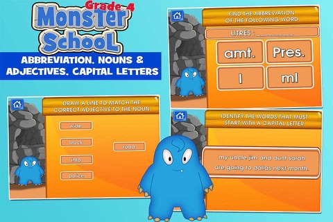 Monsters Grade 4 School Game screenshot 2