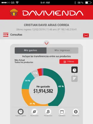 Screenshot 4 Davivienda Móvil iphone