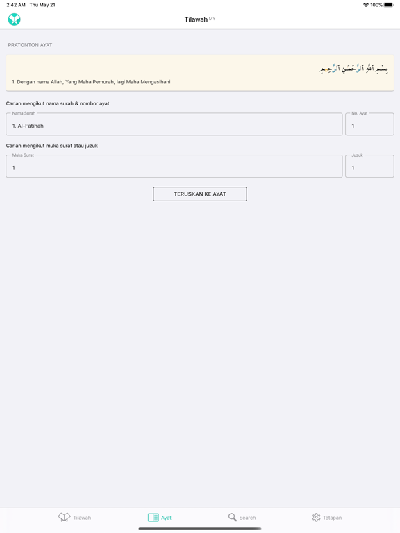 Alquran Apps Tang Ada Muka Surat
