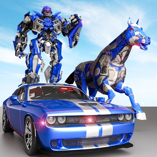 Police Robot Car - Horse games icon