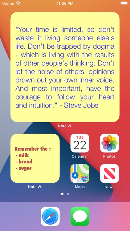 My Widgets