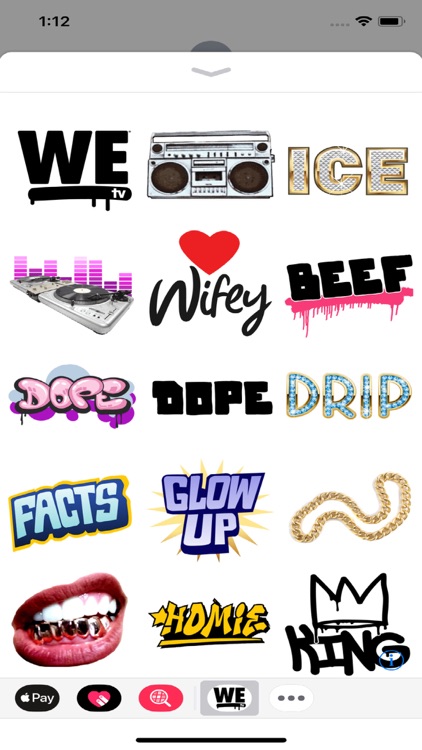 WE tv Hip Hop Stickers