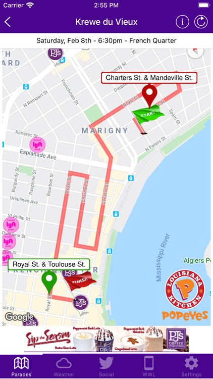 WWL Mardi Gras Parade Tracker
