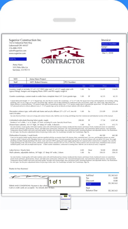 Contractor Estimate & Invoice screenshot-4