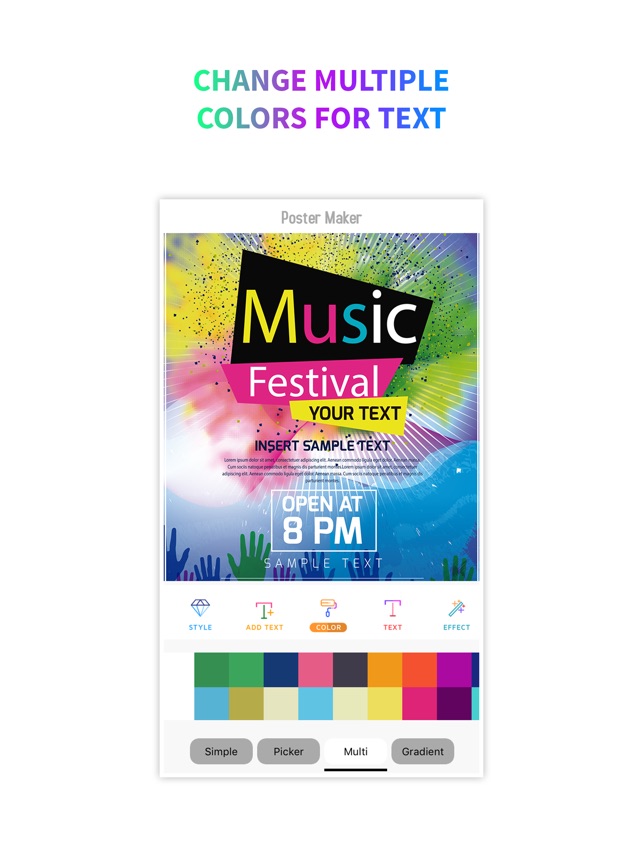 poster flyer maker icon design on the app store simple poster maker