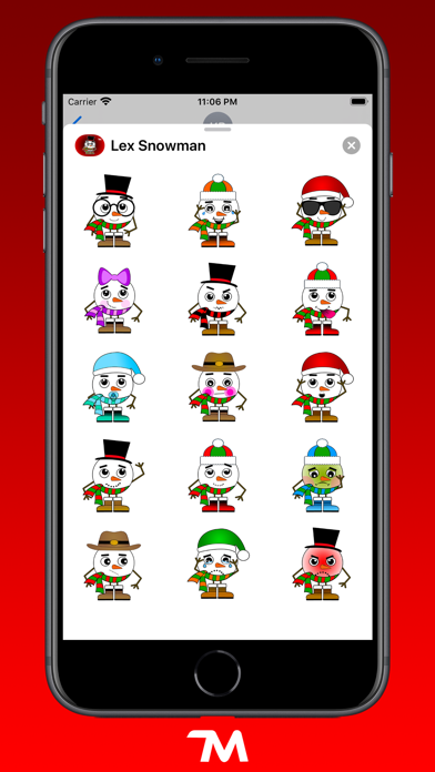 Lex Snowman Stickers screenshot 2