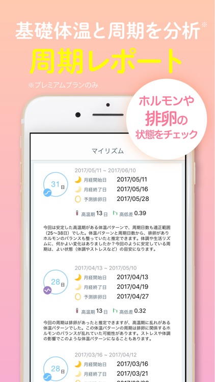 カラダのキモチ:生理/排卵日予測・基礎体温計・妊活サポート screenshot-3