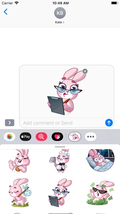 Jill Rabbit Stickers Pack screenshot-6