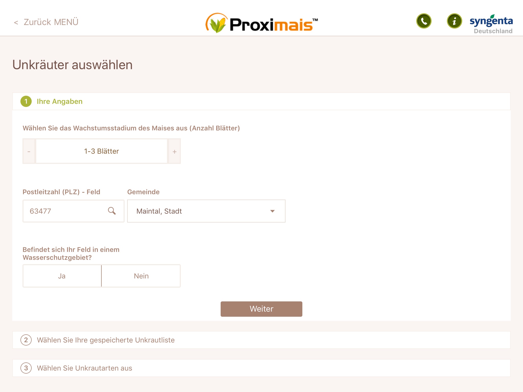 Syngenta Proximaïs iTech screenshot 4