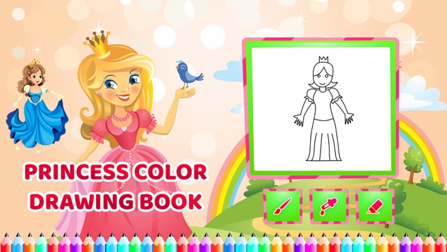 Princess Colour Drawing Book(圖1)-速報App