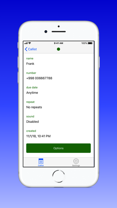 Callist - A phone call planner screenshot 4