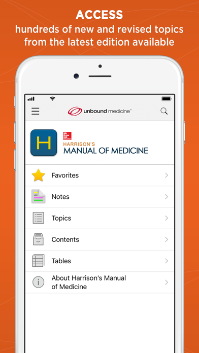 Harrison's Manual of Medicine Screenshot