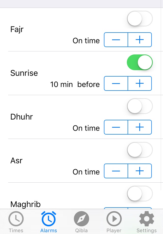 Azan Alarm screenshot 2