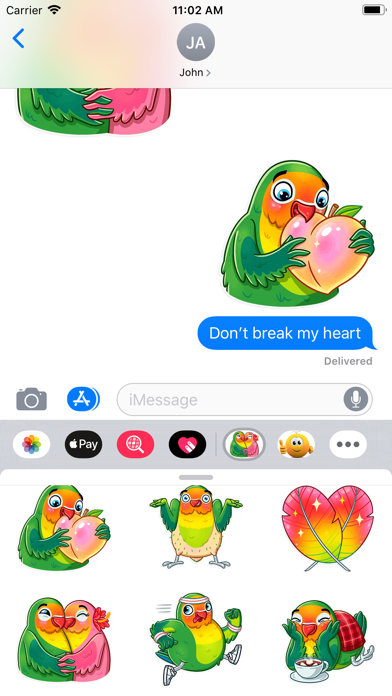 Love Birds Life Stickers screenshot 2