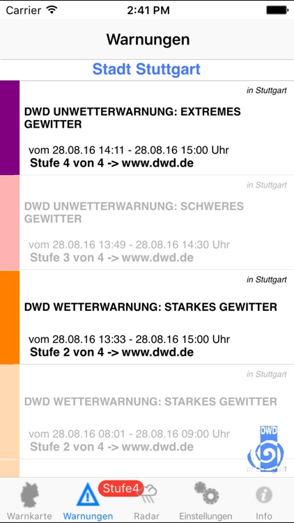 Wetter-Warner screenshot-3