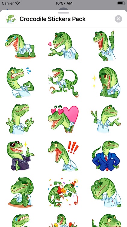 Crocodile Stickers Pack