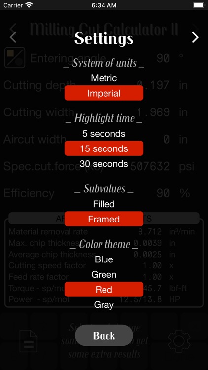 Milling Cut Calculator II screenshot-3