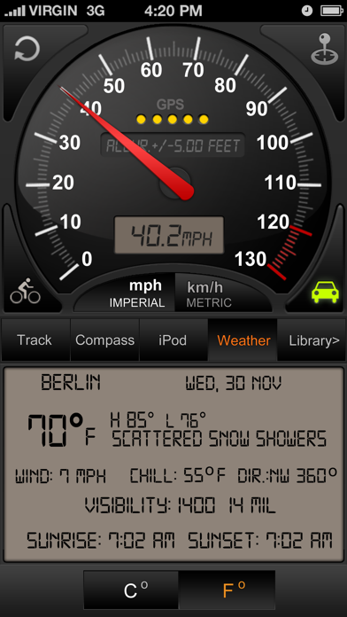 Speedometer GPS+ (Car speedometer, Bike cyclometer) Screenshot 4