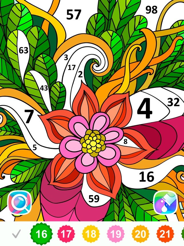 Color By Number Coloring Book On The App Store