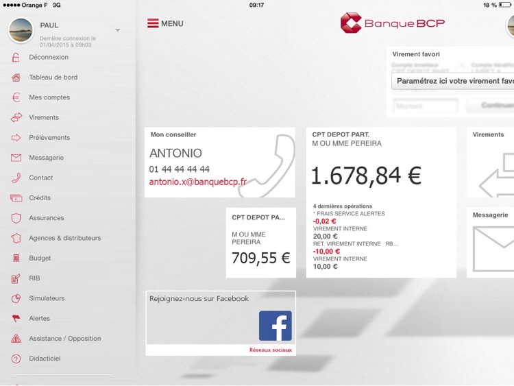 Banque BCP pour iPad