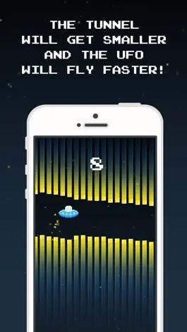 Game screenshot Flying Ufo – Space Tunnel apk