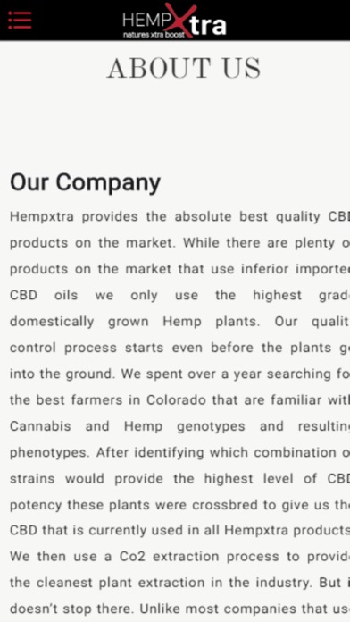 Hempxtra App screenshot 2